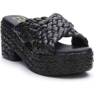 Beach By Matisse Women’s Bondi Wedge Platform Sandal in Black Size 8 Summer